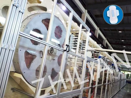 Kadın Sıhhi Peçete Yapma Makinesi Düz Paketleme