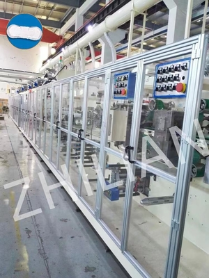 170mm 210mm Mini Kadın Hijyenik Peçete Üretim Makinası 1600pcs/dk