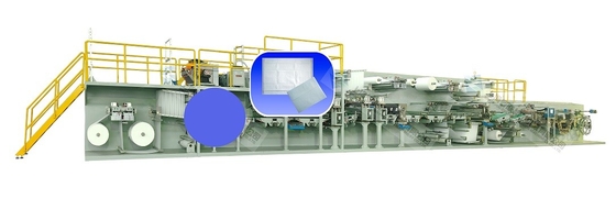 3 Katlı Servo Kontrol Underpad Makinası 450MM 600MM 900MM