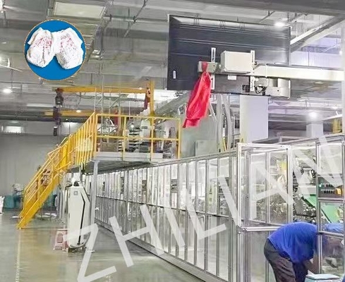 3 Adet Tip Pull Up Bezi Makinası 650 Adet/dk Bebek Eşofman Altı Makinası