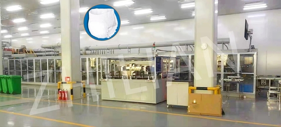 Ultra İnce İnkontinans Pantolon Makinesi Yetişkin Bezi Yukarı Çekin